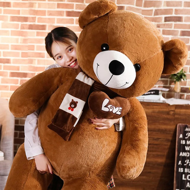 High Quality 4 Colors Teddy Bear With Scarf