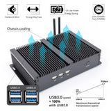 Yohirs Embedded Fanless Industrial Mini PC I5 8250U