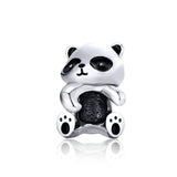 BISAER Alloy Dangle Beads Cup Bulldog Boy Girl