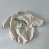 MILANCEL Autumn Baby Bodysuits Dinosaur Toddler One Piece