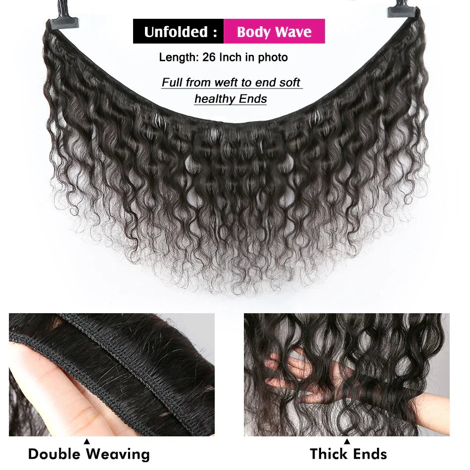 Body Wave Bundles Remy Hair 1 3 4