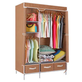 Non-Woven Fabrics Wardrobe Coffee Fabric Closet Portable Folding