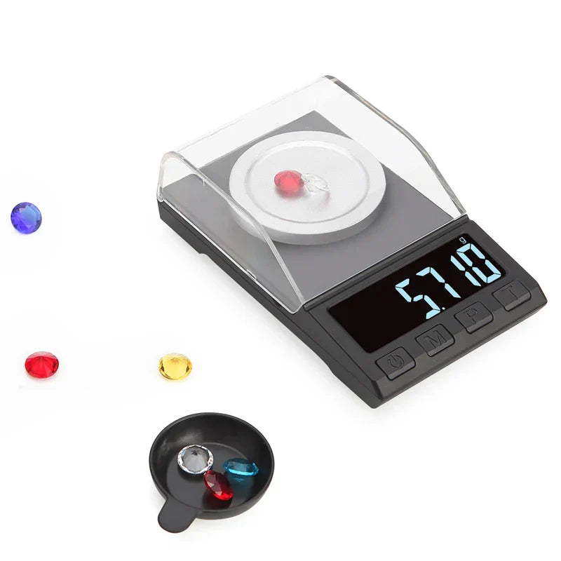 0.001g Precision Electronic Scales 100g/50g/20g Digital Weighing Gem