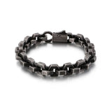 10MM Black S Gold Color Stainless Steel Checkered