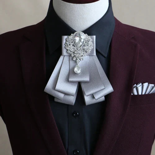 Handmade British Style New Diamond Bow Ties for