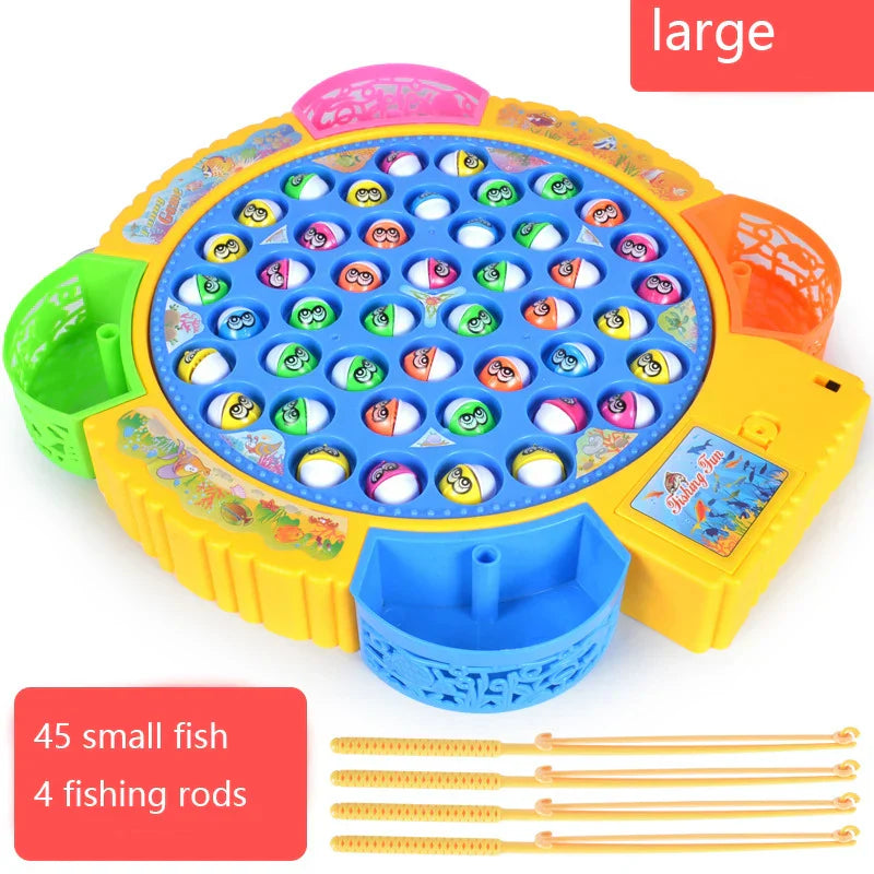 New Kids Fishing Toys Electric Rotating Fishing Play