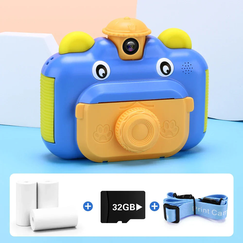 Kids Camera Instant Print Camera for Children 1080P