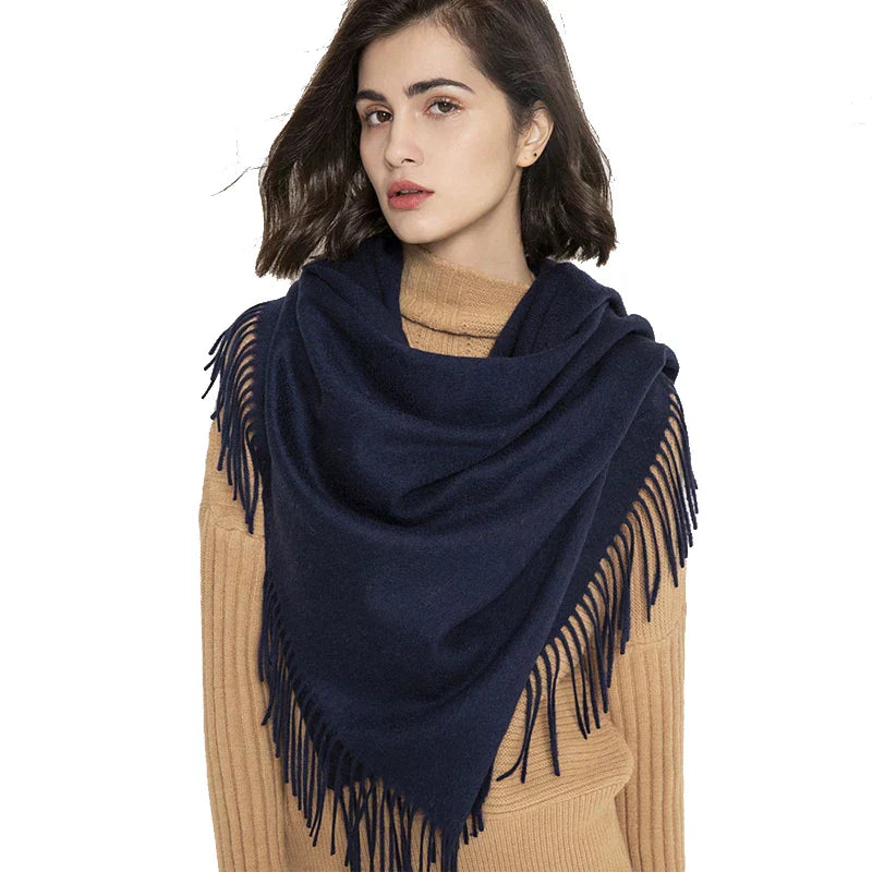 100 Wool Scarf Women Thickening Cashmere Winter Scars