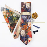 5 PCS Luxury Cotton Patchwork 7cm Tie Set