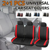 1+2 Red Seat Covers Car Seat Cover for