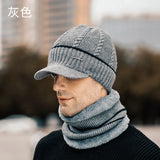 New Winter Beanie Hats Scarf Set Warm Knit