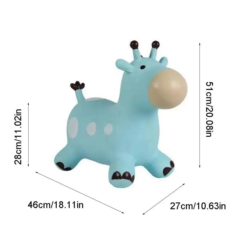 Inpany Bouncy Giraffe Hopper Inflatable Jumping Giraffe Bouncing