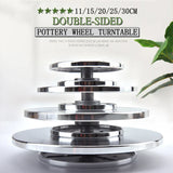 15/20/25/30CM Pottery Wheel Aluminum Turntable, DIY Clay Tools