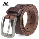 MEDYLA Men's Belt Natural Skin Cowhide Belt Vintage