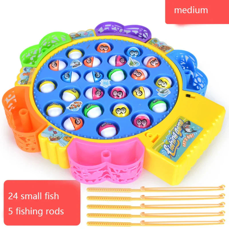 New Kids Fishing Toys Electric Rotating Fishing Play