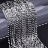 10MeterLot Stainless Steel 1.52mm Necklace Link Chain Handmade