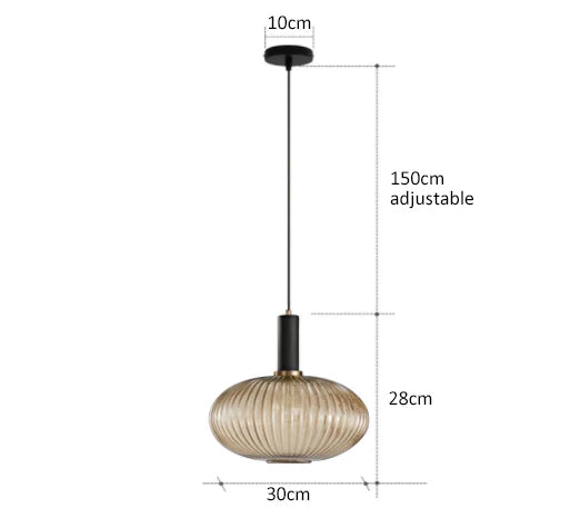 Retro restaurant colorfull glass pendant lights Creative living