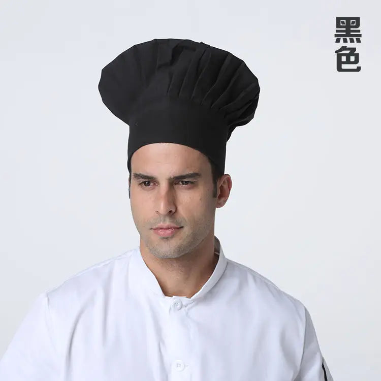 Men Master Cook Caps White Chef Hat Waiter