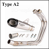 For Yamaha MT07 FZ07 Motorcross Exhaust Front Pipe