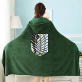 Attack on Titan Throw Blanket Wearable Cloak Cape