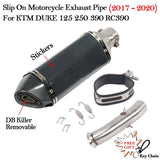 Slip on 51mm Motorcycle Exhaust System Muffler Escape