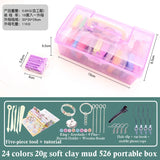 32 Color 3D Clay Plasticine Portable Box New