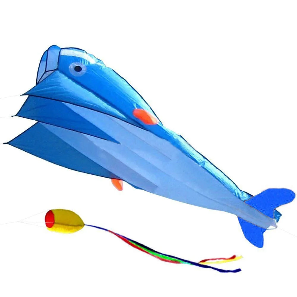 free shipping large dolphin kite flying soft kites