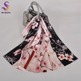 New Luxury Pure Silk Scarf Shawl Women