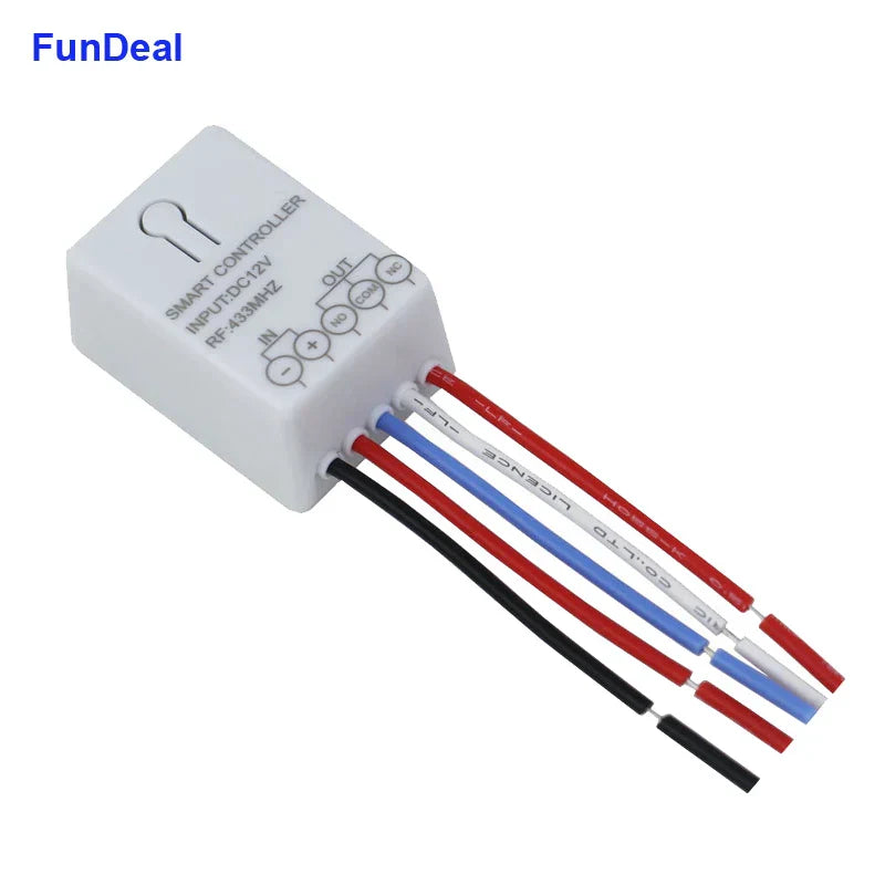 FunDeal 433Mhz Universal Wireless Remote Control Switch DC