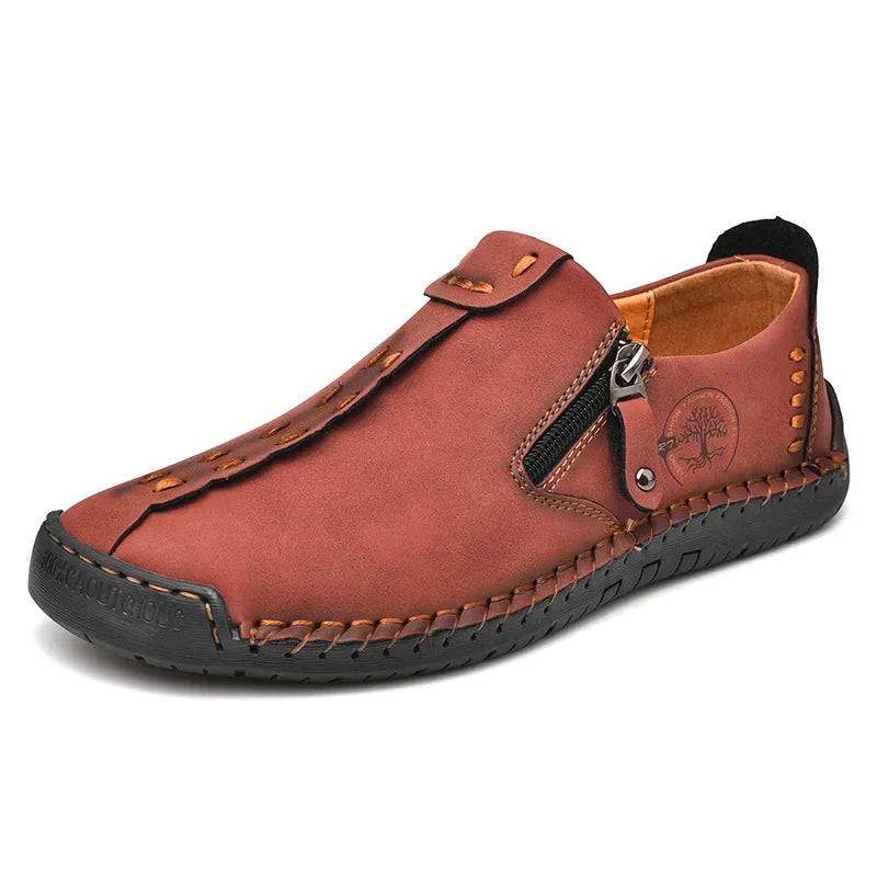 Handmade Leather Men Shoes Casual Slip on Loafers