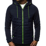 SpringAutumn New Hooded Jacket Men Casual Slim Patchwork
