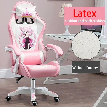 WCG Cute Girl Pink Computer Chair Home Office