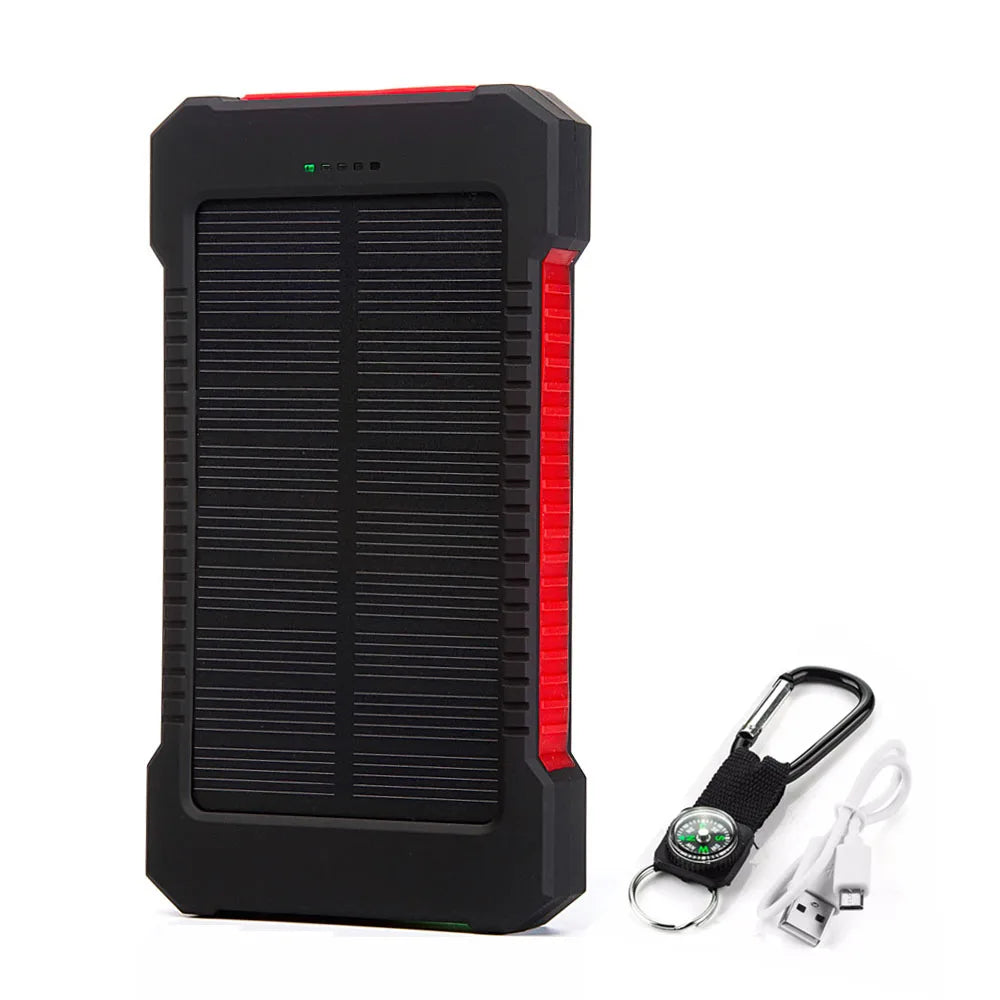 For Xiaomi iPhone Solar Power Bank 10000mAh External