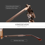 KINGSEVEN High Quality Gothic Steampunk Sunglasses Polarized Men