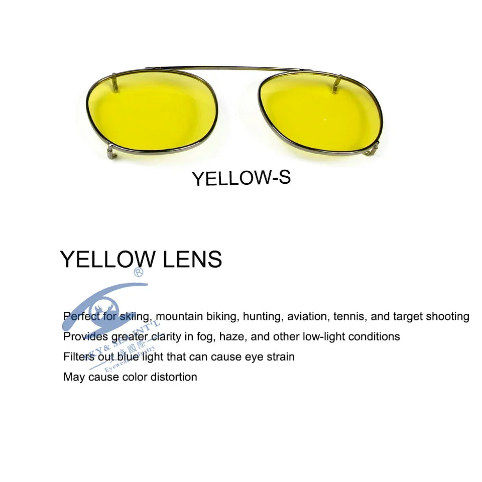 Depp Style Round Clip On Sunglasses Lens Blue