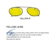 Depp Style Round Clip On Sunglasses Lens Blue