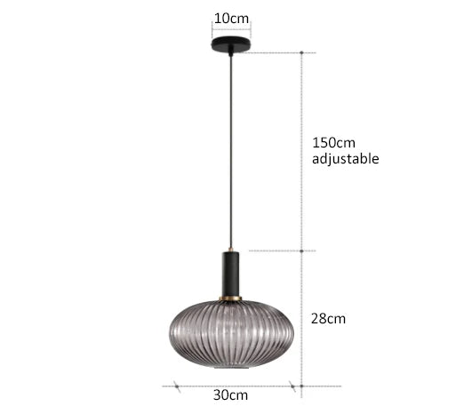 Retro restaurant colorfull glass pendant lights Creative living