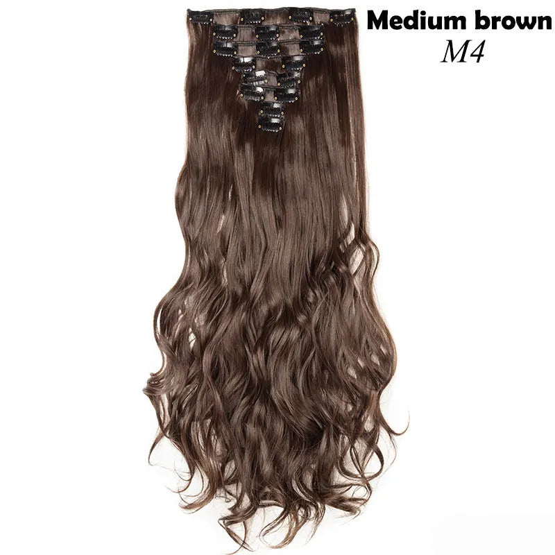 S-noilite Synthetic 24inch 140g 8PCS/set Clip In On