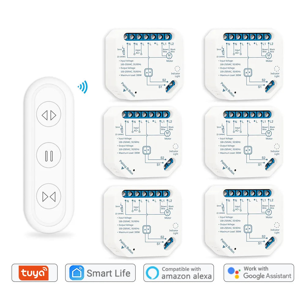 WiFi Curtain Roller Shutter Switch Module with RF