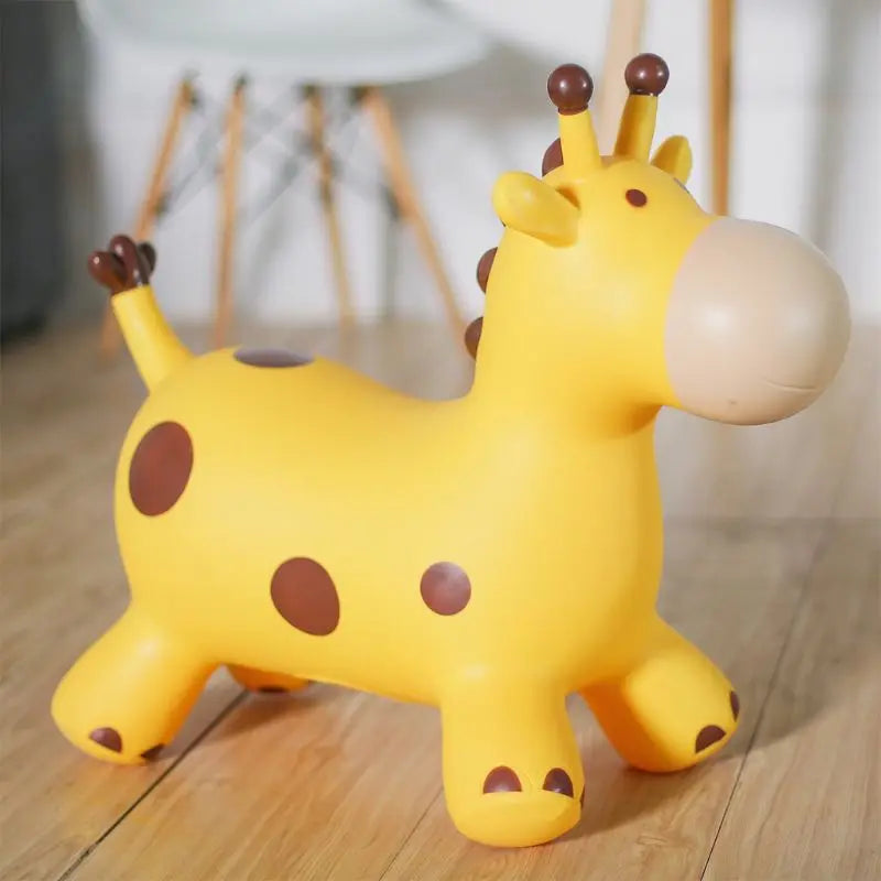 Inpany Bouncy Giraffe Hopper Inflatable Jumping Giraffe Bouncing