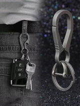 HighEnd Titanium Keychain Luxury Men Car Key Chain