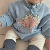 MILANCEL Autumn Baby Bodysuits Dinosaur Toddler One Piece