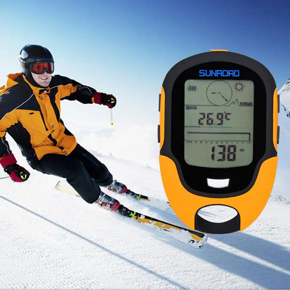 SUNROAD Multifunctional Handheld USB Compass Altimeter Barometer Digital