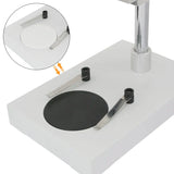 Stereo Microscope Bottom Working Stage Plastic Black White