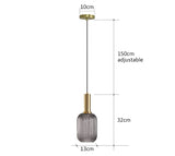 Retro restaurant colorfull glass pendant lights Creative living