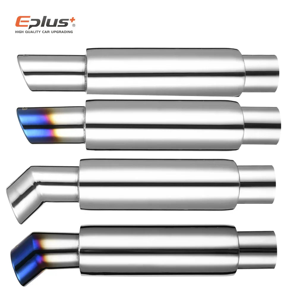 Car Exhaust Pipe Muffler Tail Universal Oval Stainless