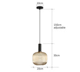 Retro restaurant colorfull glass pendant lights Creative living