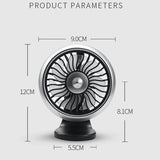 Summer Car USB Fan 3 Gear Wind Adjustment