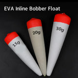 12pcs Saltwater Fishing EVA Foam Inline Bobber Floats