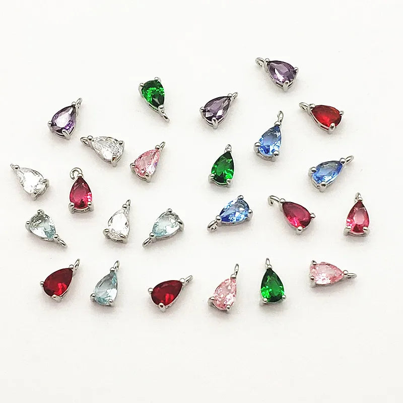New Arrival! 8x5mm 100pcs Crystal Micro inlay Drop
